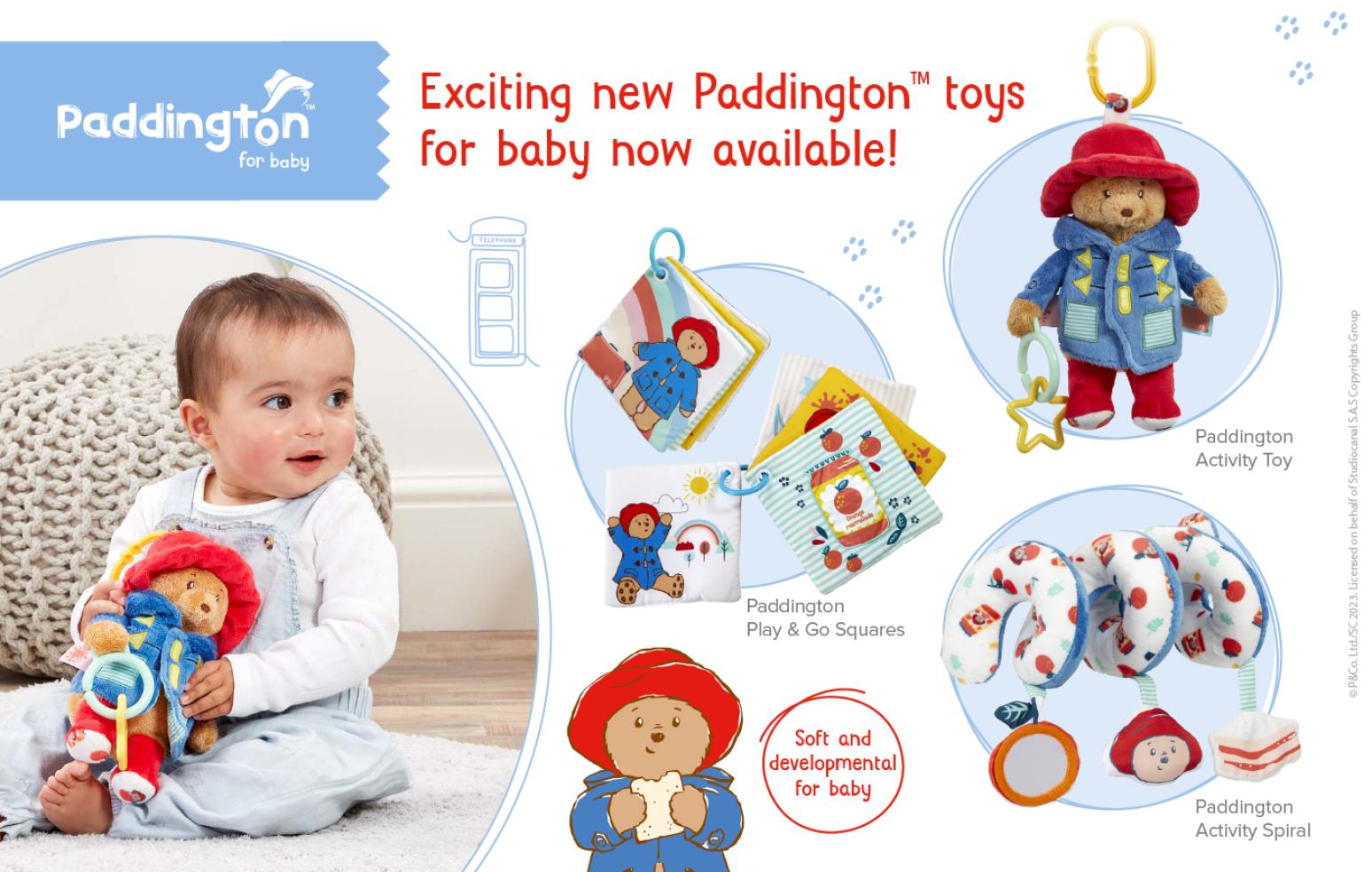 Exciting New Paddington Toys for baby now available