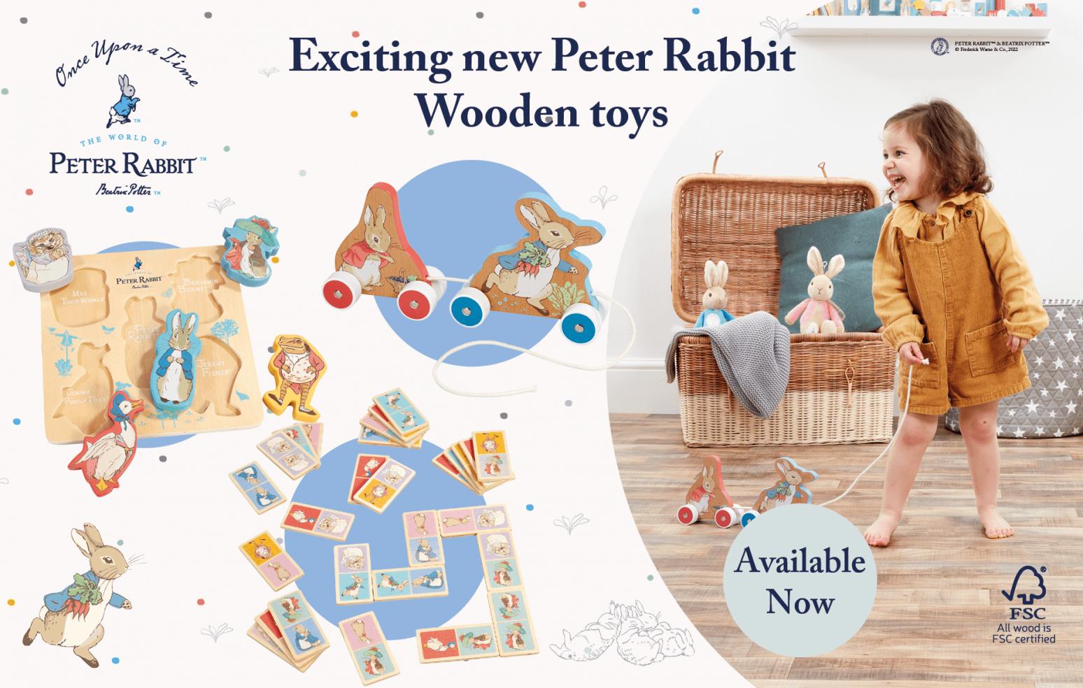 Peter rabbit wooden toys