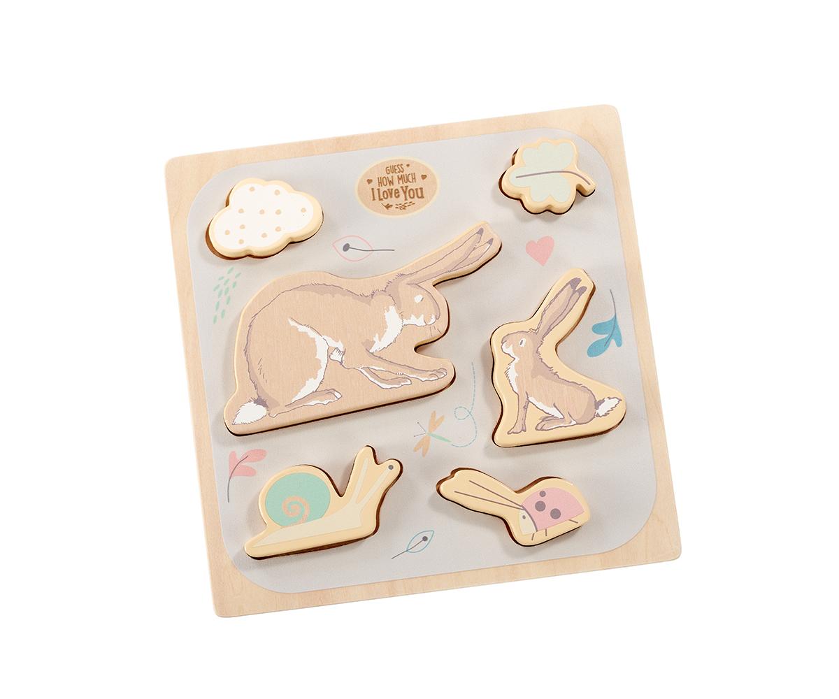 Guess How Much I Love You Wooden Shape Puzzle Rainbow Designs The