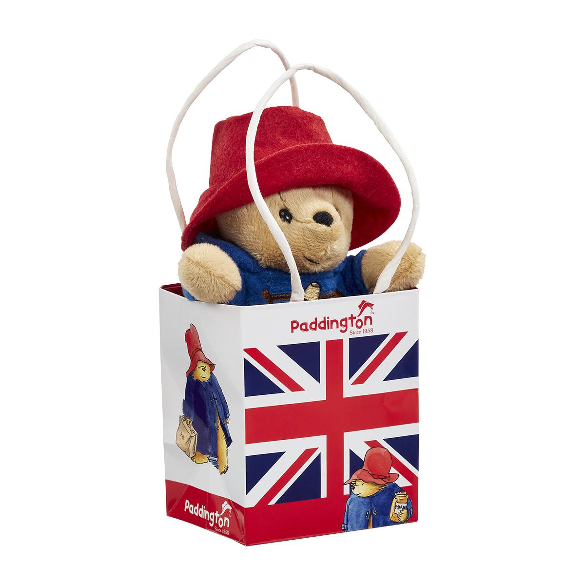 Classic Paddington Bear in Union Jack Bag Rainbow Designs The Home