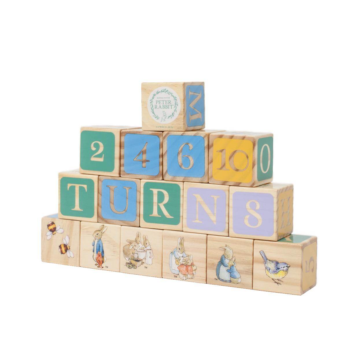 Peter Rabbit Wooden Picture Blocks Rainbow Designs The Home of Classic Characters