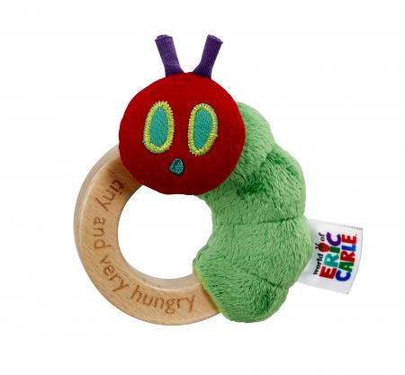 Tiny Very Hungry Caterpillar Ring Rattle Rainbow Designs The