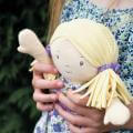 Peggy - Blonde Hair with Lilac & Pink Dress
