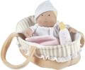 Carry Cot with Baby Grace with Bottle & Blanket