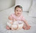 Carry Cot with Baby Grace with Bottle & Blanket
